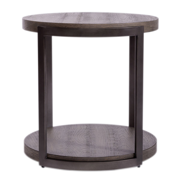 Liberty Furniture Modern View Gauntlet Gray End Table
