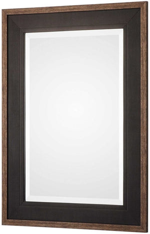 Uttermost Staveley Rustic Black Mirror