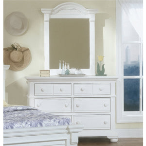 American Woodcrafters Cottage Traditions Vertical Mirror Clean White Cottage