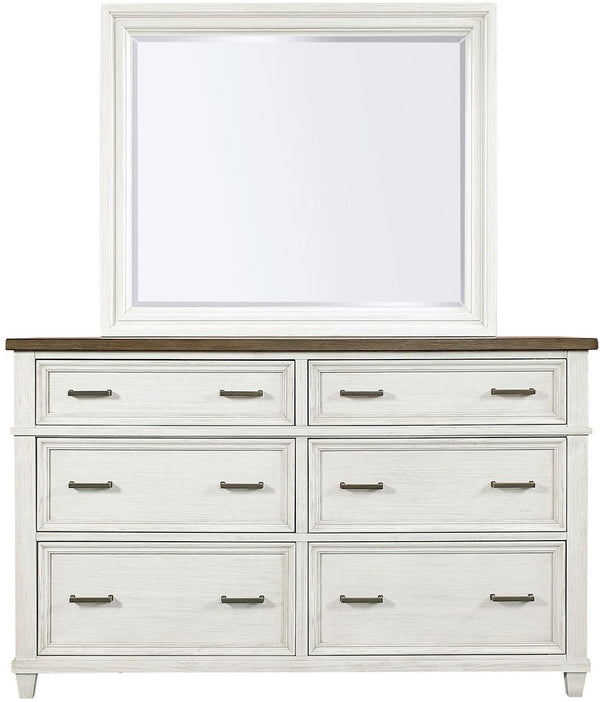 Aspenhome Caraway Aged Ivory 6-Drawer Dresser