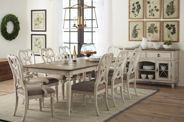 American Drew Southbury White Parchment Rectangular Dining Table