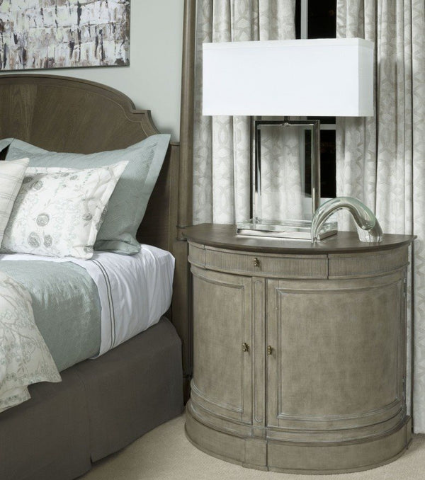 American Drew Savona Demilune Versaille Finish with Elm Top Bachelor Chest