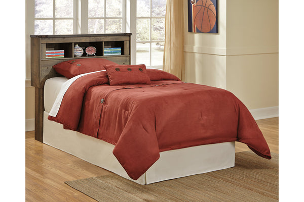 Trinell Urban Foundry Youth Twin Bookcase Headboard Brown