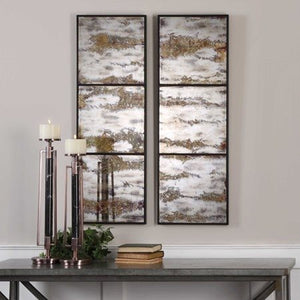 Uttermost Rahila 2-Piece Antiqued Mirror Wall Art
