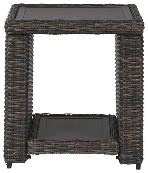 Grasson Lane Outdoor End Table Brown