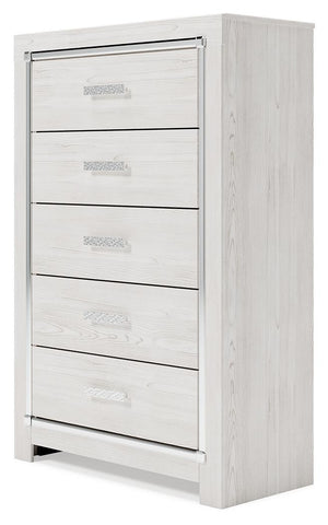 Altyra 5-Drawer Chest White