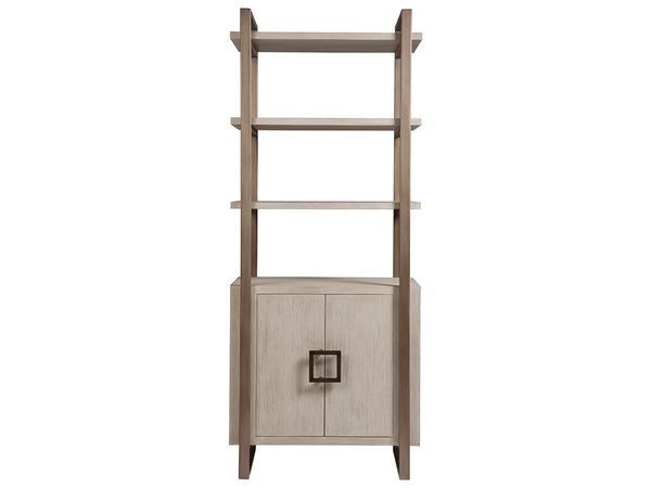 Artistica Home by Lexington Cohesion Program White Washed Mahogany Wood Vertex Bookcase