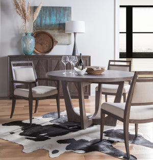 Artistica Home by Lexington Cohesion Program Brio 54 Inch Round Mahogany Wood Dining Table Dark Brown