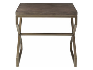 Artistica Home by Lexington Cohesion Program Edict 26 Inch Square Mahogany Wood End Table Dark Brown