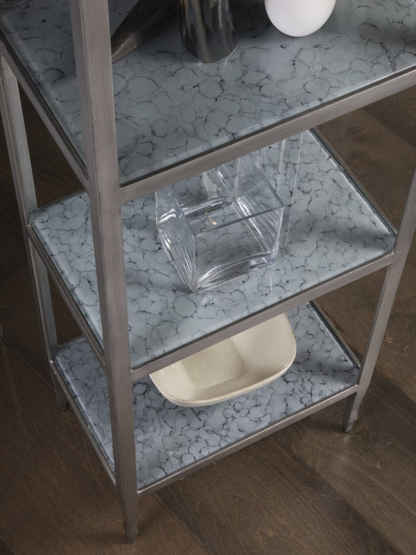 Artistica Home by Lexington Signature Designs Sashay Silver Slim Etagere
