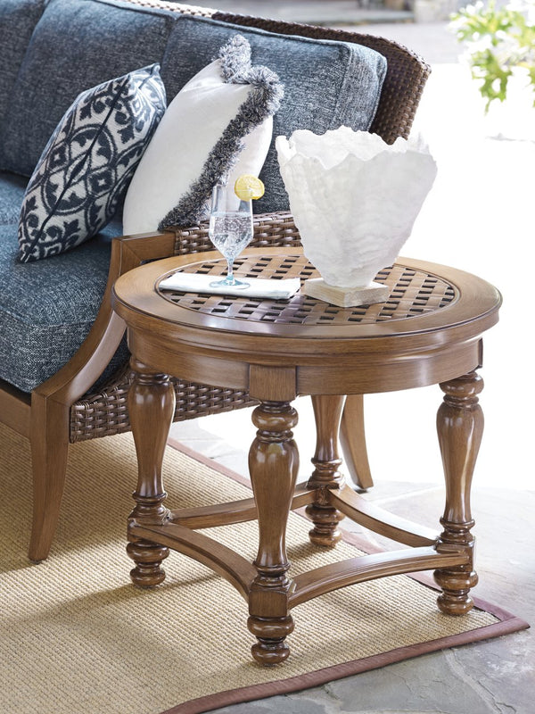 Tommy Bahama Outdoor by Lexington Harbor Isle Round End Table