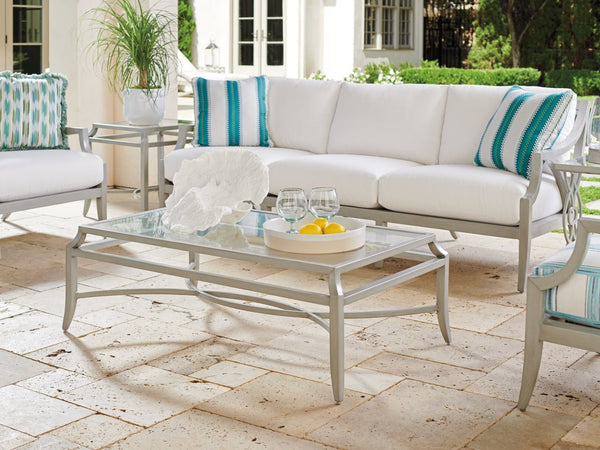 Tommy Bahama Outdoor by Lexington Silver Sands Rectangular Cocktail Coffee Table