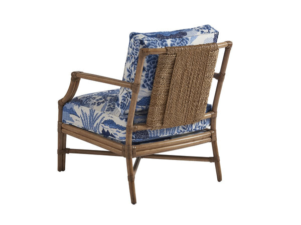 Barclay Butera Upholstery by Barclay Butera Redondo Blue/White Armchair