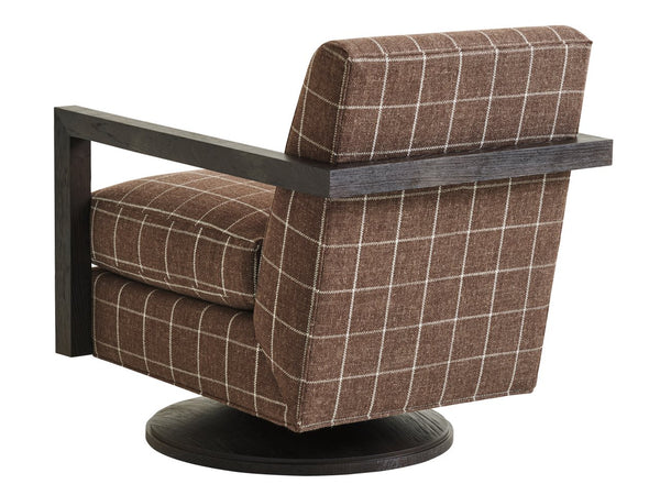 Barclay Butera Upholstery by Barclay Butera Willa Swivel Armchair in Brown