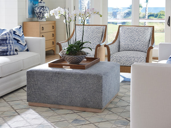 Barclay Butera Upholstery by Barclay Butera Upholstery Blue Clayton Cocktail Ottoman