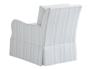 Tommy Bahama Home by Lexington Ocean Breeze Multicolor Palm Frond Swivel Chair
