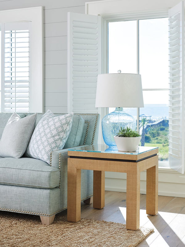 Barclay Butera by Lexington Newport Harbor Raffia Lamp Table