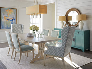 Barclay Butera by Lexington Newport Oceanfront 88 Inch Rectangular Wood Dining Table White Washed