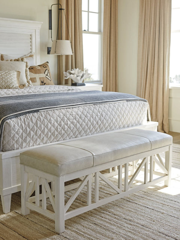 Tommy Bahama Home by Lexington Ocean Breeze Birkdale Leather Bench