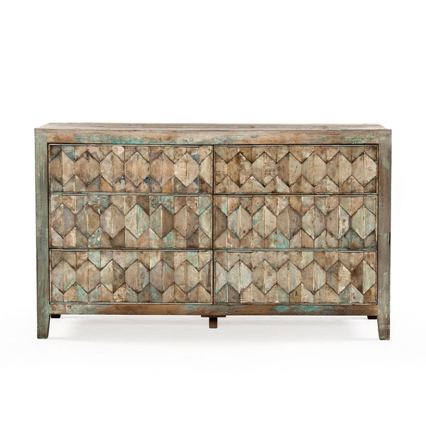 Home Trends Design Ibiza Vintage Reclaimed Teak Dresser