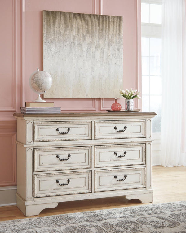Realyn Pastoral Charm Youth 6-Drawer Dresser Two-tone