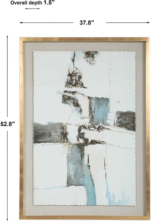 Uttermost Crosswalk Light Taupe Abstract Wall Art