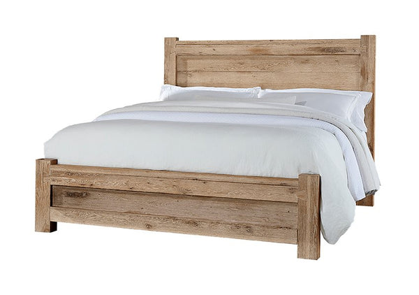 Vaughan-Bassett King Poster Bed Sun Bleached White