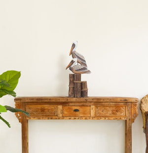 T.I. Design Pelicans On Piling Tabletop Large