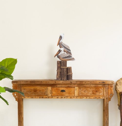 T.I. Design Pelicans On Piling Tabletop Large