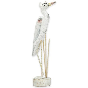 T.I. Design Antique Nautical Heron Medium Tabletop