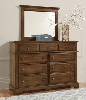 Vaughan-Bassett Heritage Amish Cherry Landscape Mirror