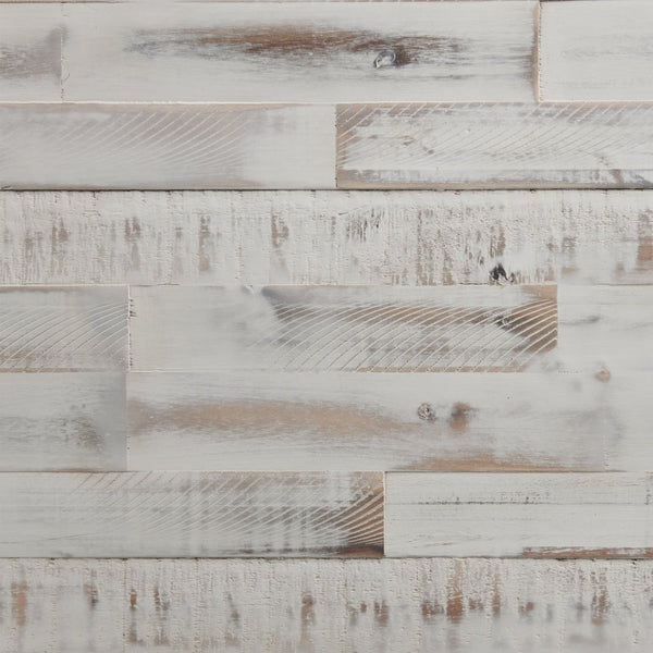 Intercon Modern Rustic Weathered White Modern Trestle Dining Table