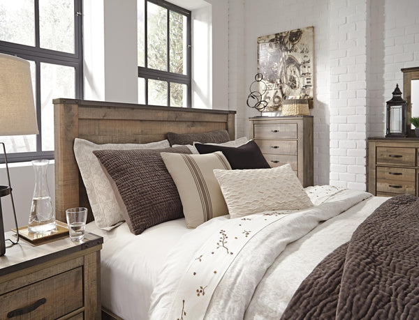 Trinell Urban Foundry King/California King Panel Headboard Brown
