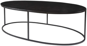 Uttermost Coreene Antique Black Oval Coffee Table