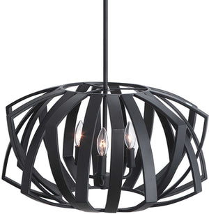 Uttermost by Kalizma Home Thales Black Geometric Pendant Light