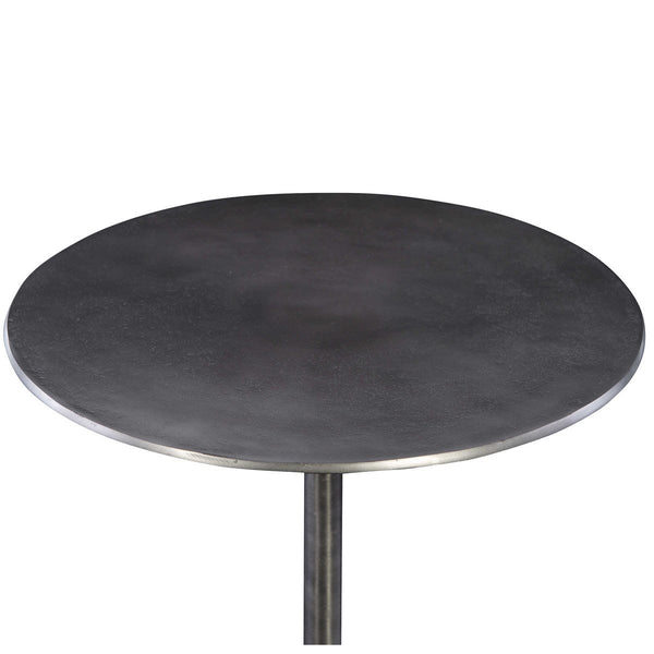 Uttermost Beacon Nickel Accent Table