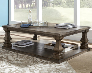 Johnelle Rectangle Coffee Table Gray