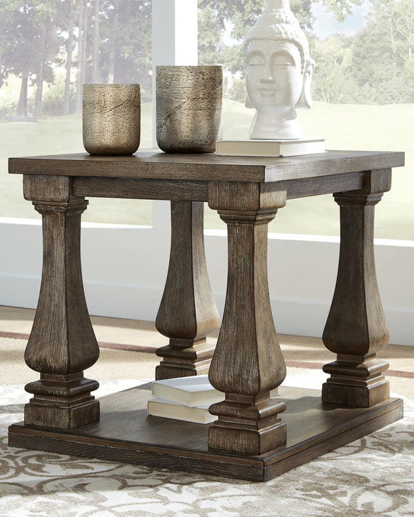 Johnelle Boho Haven End Table Gray