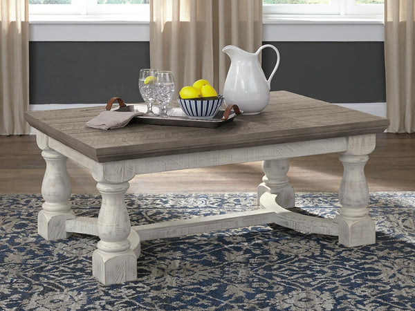 Havalance Rectangle Coffee Table Gray/White