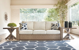 Beachcroft Outdoor Sofa with Cushion Beige