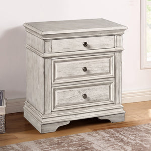 Steve Silver Highland Park Nightstand Cathedral White