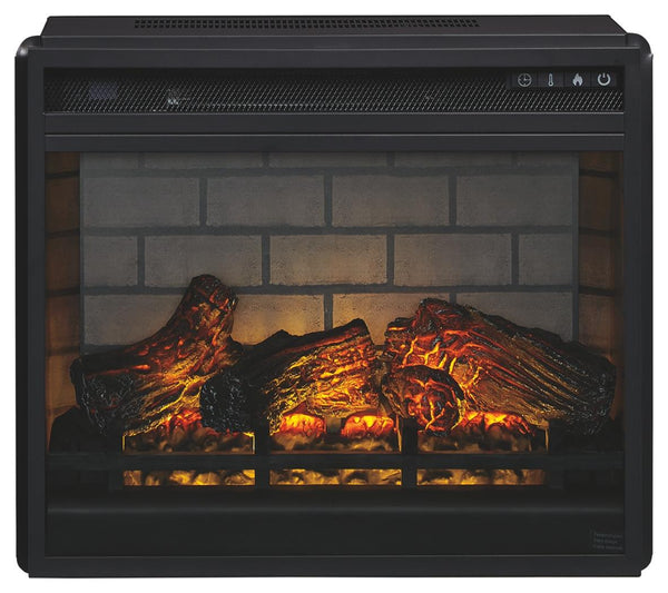Ashley Entertainment Accessories Electric Infrared Fireplace Insert Black Signature Design