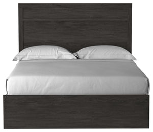 Belachime Queen Panel Bed Charcoal
