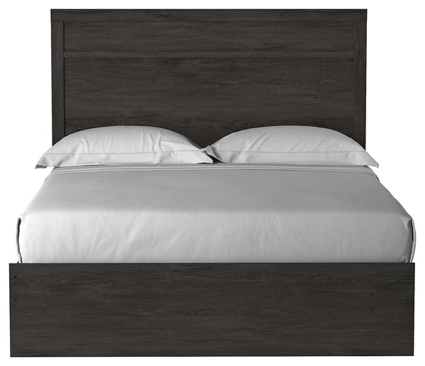 Belachime Queen Panel Bed Charcoal