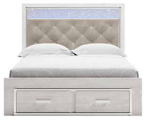 Altyra Queen Upholstered 2-Drawer Storage Bed White