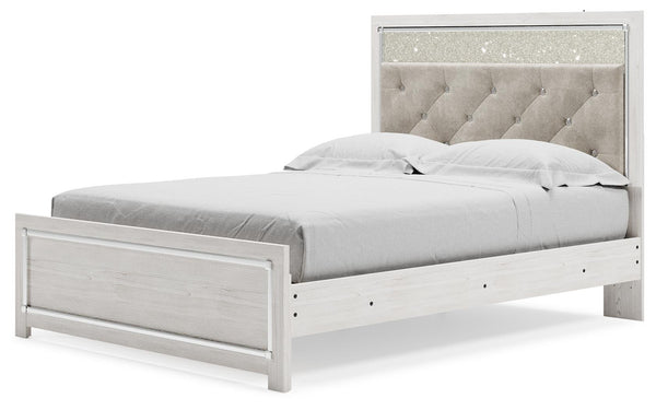 Altyra Queen Panel Bed White