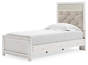 Altyra Twin Panel Bed White