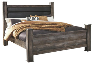 Wynnlow King Poster Bed Gray
