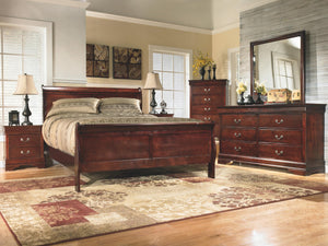 Alisdair 5-Drawer Chest Reddish Brown