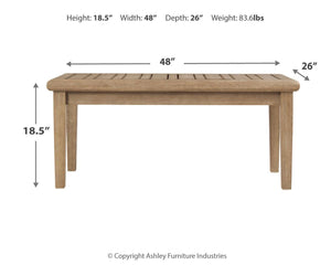 Gerianne Rectangle Coffee Table Grayish Brown